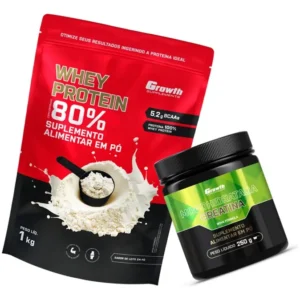 it Growth: Whey Protein Concentrado Leite Em Pó 1kg + Creatina Monohidratada Sem Sabor 250g