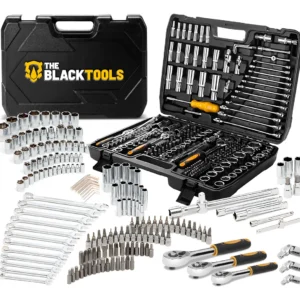 Jogo Soquetes Catracas Ferramentas Kit Chave 216 Peças Completa Oficina Master Maleta Tkf216 The Black Tools