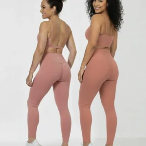 Kit 3 Conjuntos 1 Calça Legging + 2 Top Alça Roupa Feminina