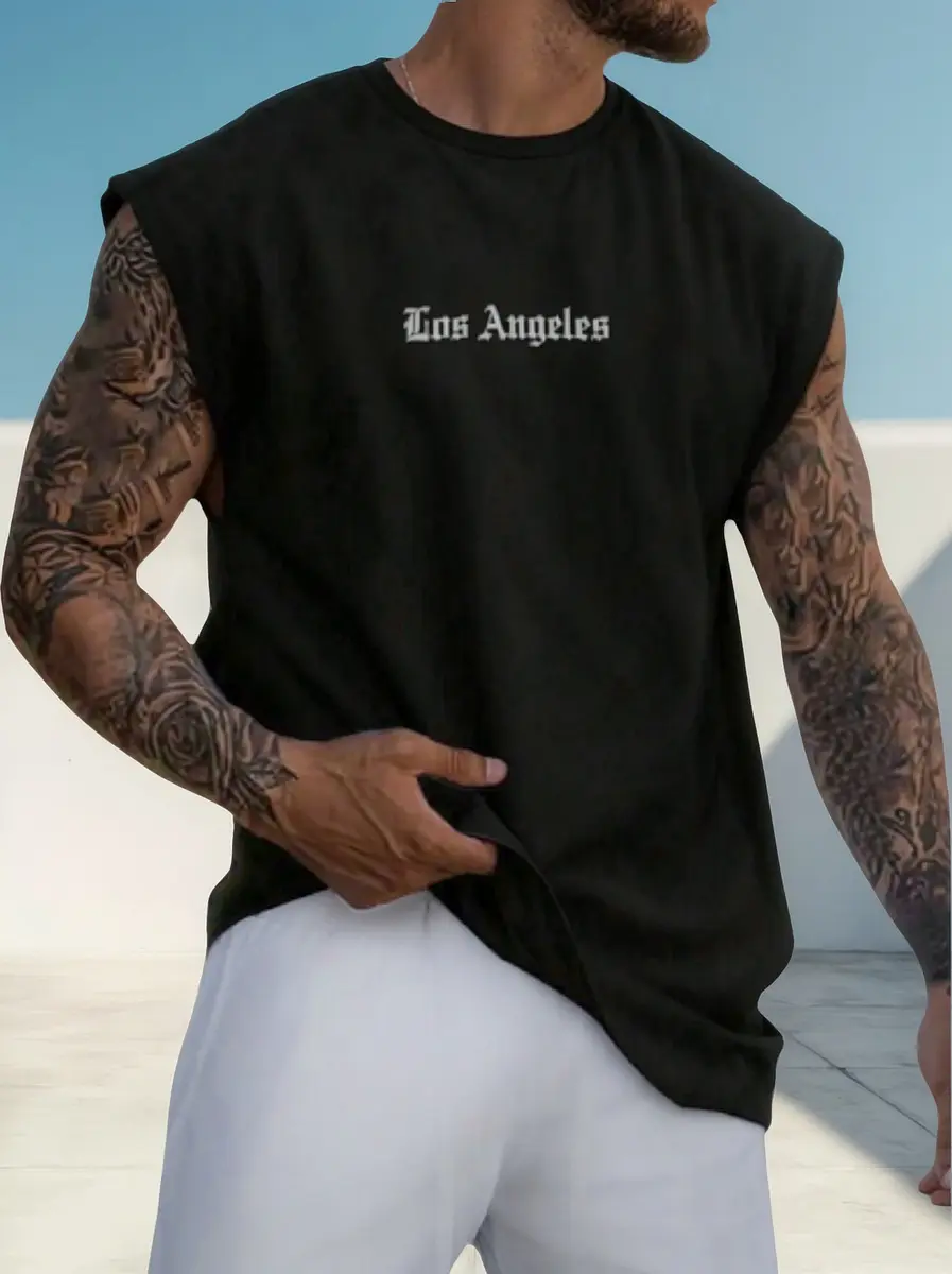 Camisa Regata Oversized Academia Machão Treino Confortavel - Imagem 2